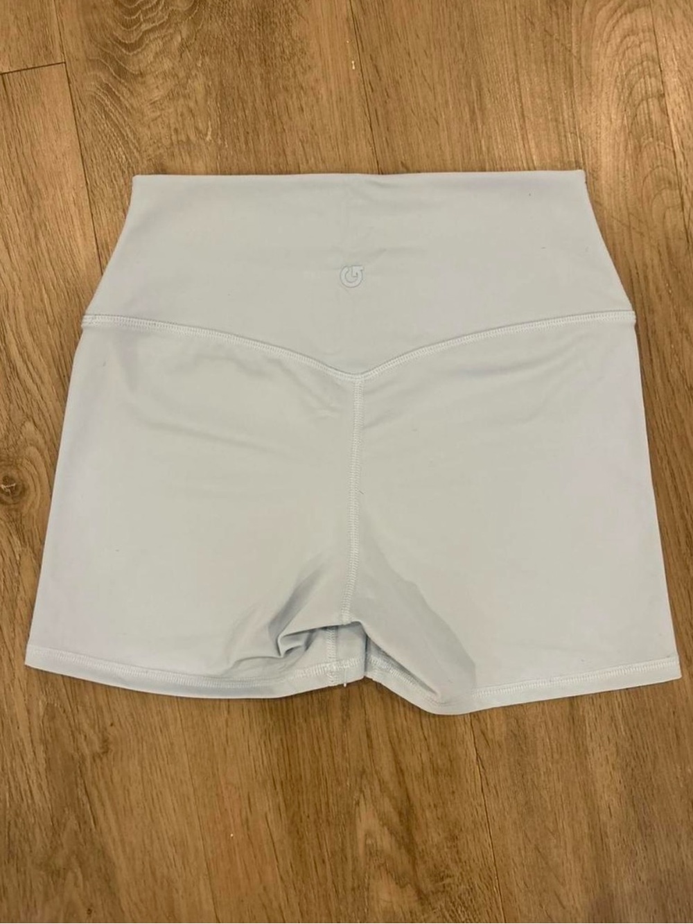 Garage Pale Blue Booty Biker Shorts